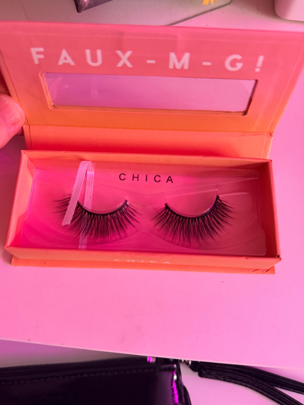 ColourPop False Eyelashes in Pink and Orange Box